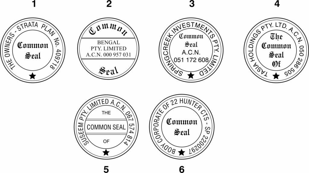 COMMON SEAL FOLDING SELF INKING